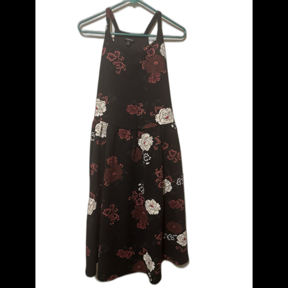 Torrid Black Floral Dress Size 2